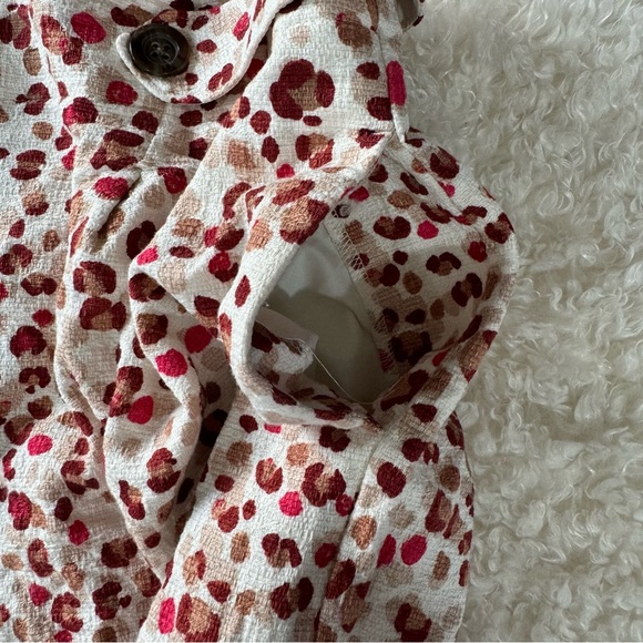 Ann Taylor Pink Animal Leopard Print Paperbag Shorts Size 12 - Picture 9 of 12
